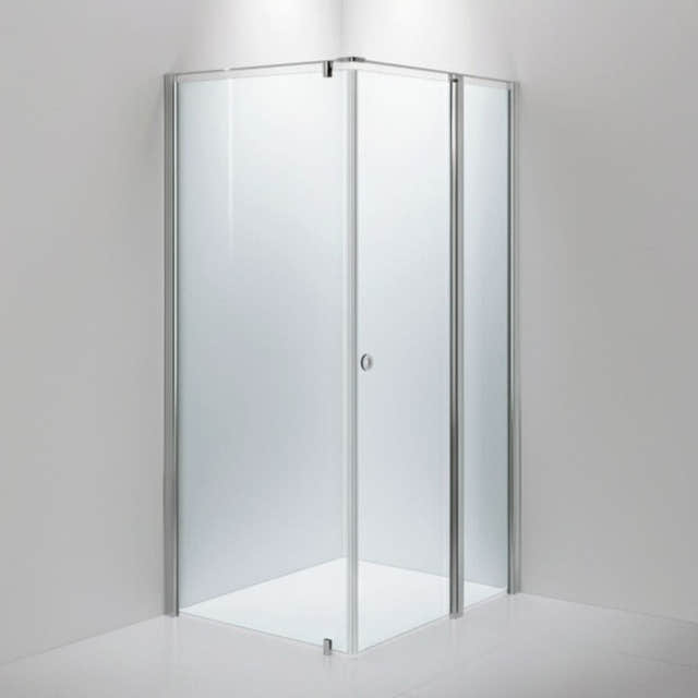 INR Dusjhjørne LINC 15 Original Måltilpasset Krom / Måltilpasset - høyre / Klart glass INR Iconic Nordic Rooms Dusjhjørne INR-515202300