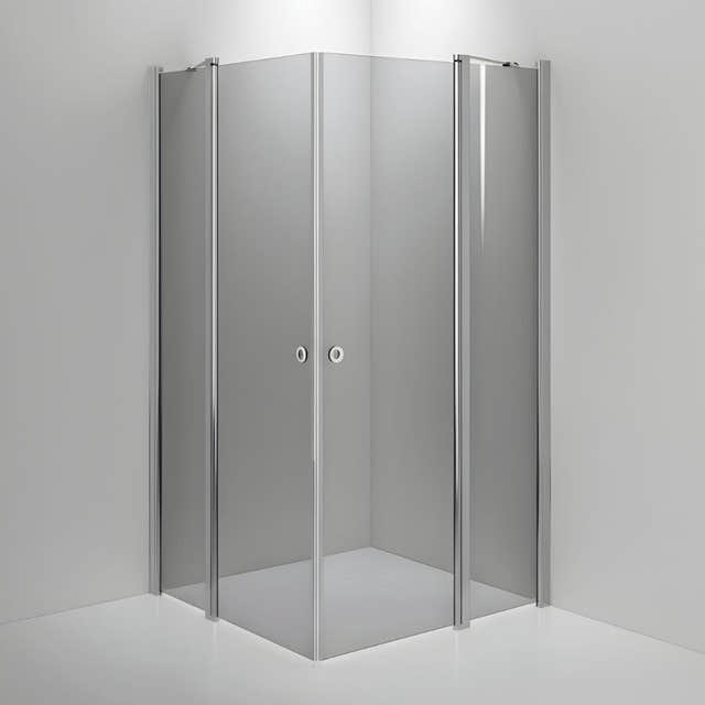 INR Dusjhjørne LINC 16 Original Måltilpasset Krom / Måltilpasset / Grått glass INR Iconic Nordic Rooms Dusjhjørne INR-51603300