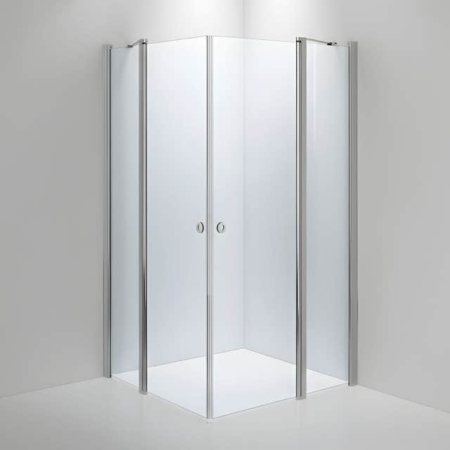 INR Dusjhjørne LINC 16 Original Måltilpasset Krom / Måltilpasset / Klart glass INR Iconic Nordic Rooms Dusjhjørne INR-51602300