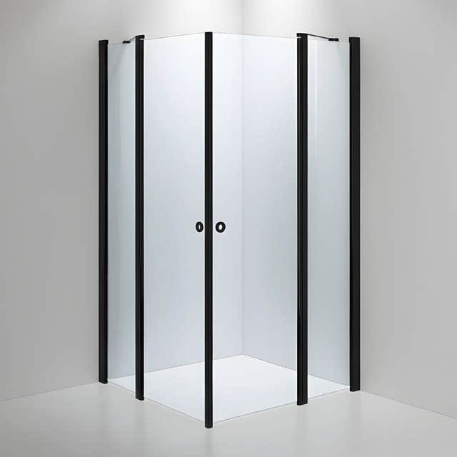 INR Dusjhjørne LINC 16 Original Måltilpasset Svart matt / Måltilpasset / Klart glass INR Iconic Nordic Rooms Dusjhjørne INR-51602100