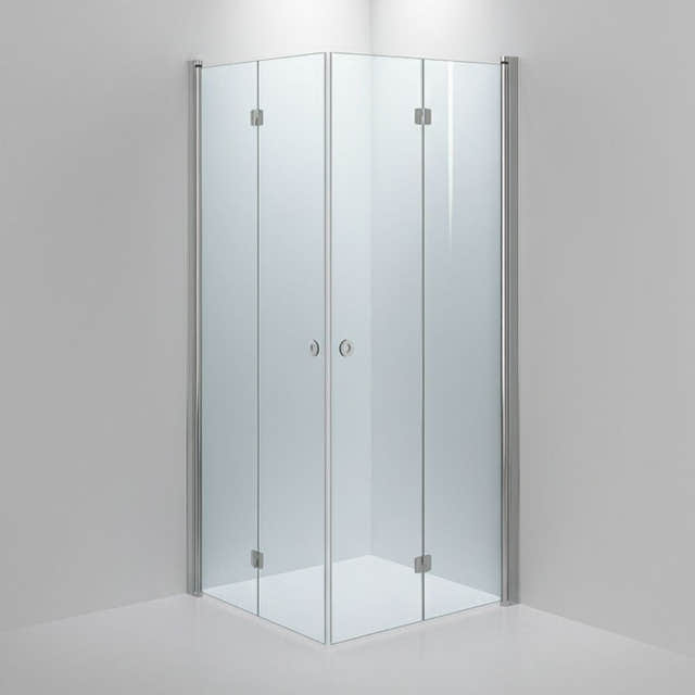 INR Dusjhjørne LINC ANGEL Flex Måltilpasset Krom / Måltilpasset / Klart glass INR Iconic Nordic Rooms Dusjhjørne INR-512102300