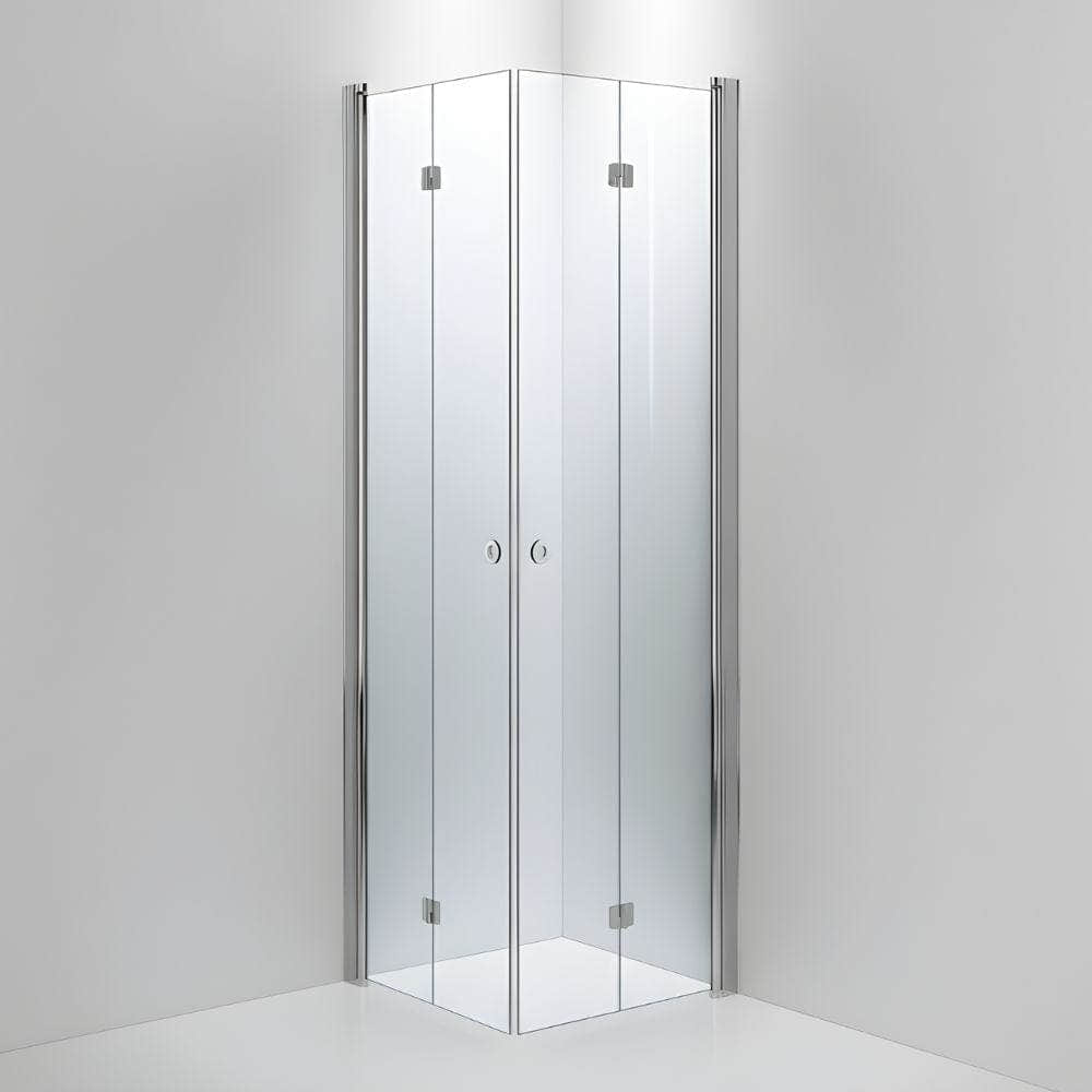 INR Dusjhjørne LINC Angel Flex Standardmål Krom / 70x70cm / Klart glass INR Iconic Nordic Rooms Dusjhjørne INR-512102377