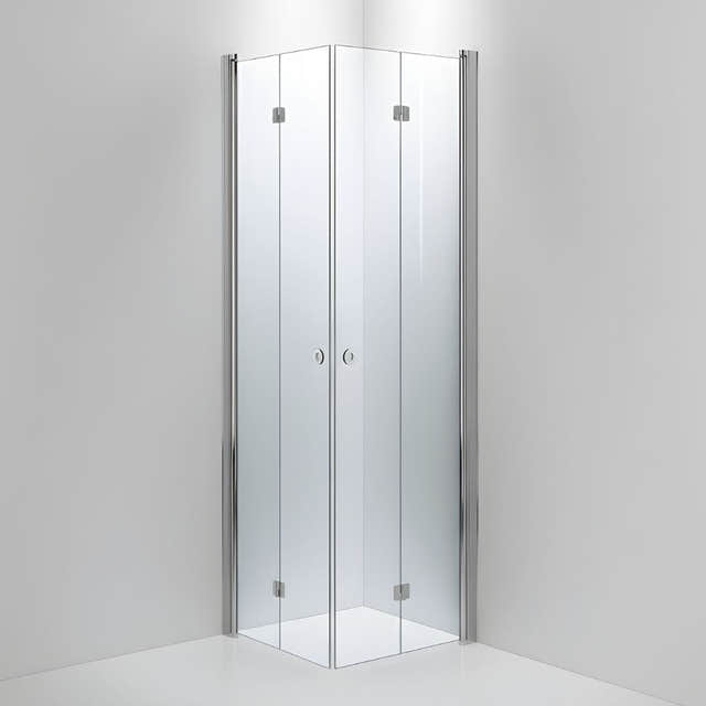 INR Dusjhjørne LINC Angel Flex Standardmål Krom / 70x70cm / Klart glass INR Iconic Nordic Rooms Dusjhjørne INR-512102377