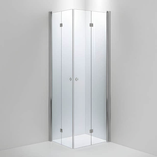 INR Dusjhjørne LINC Angel Flex Standardmål Krom / 70x80cm / Klart glass INR Iconic Nordic Rooms Dusjhjørne INR-512102378
