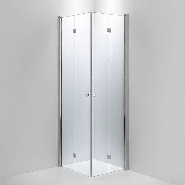 INR Dusjhjørne LINC Angel Flex Standardmål Krom / 80x70cm / Klart glass INR Iconic Nordic Rooms Dusjhjørne INR-512102387