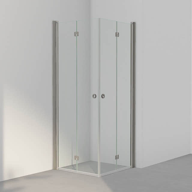 INR Dusjhjørne LINC Angel Flex Standardmål Stone / 80x80cm / Klart glass INR Iconic Nordic Rooms Dusjhjørne INR-512102488