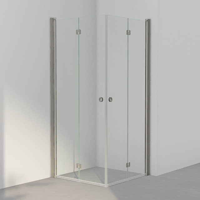 INR Dusjhjørne LINC Angel Flex Standardmål Stone / 90x90cm / Klart glass INR Iconic Nordic Rooms Dusjhjørne INR-512102499