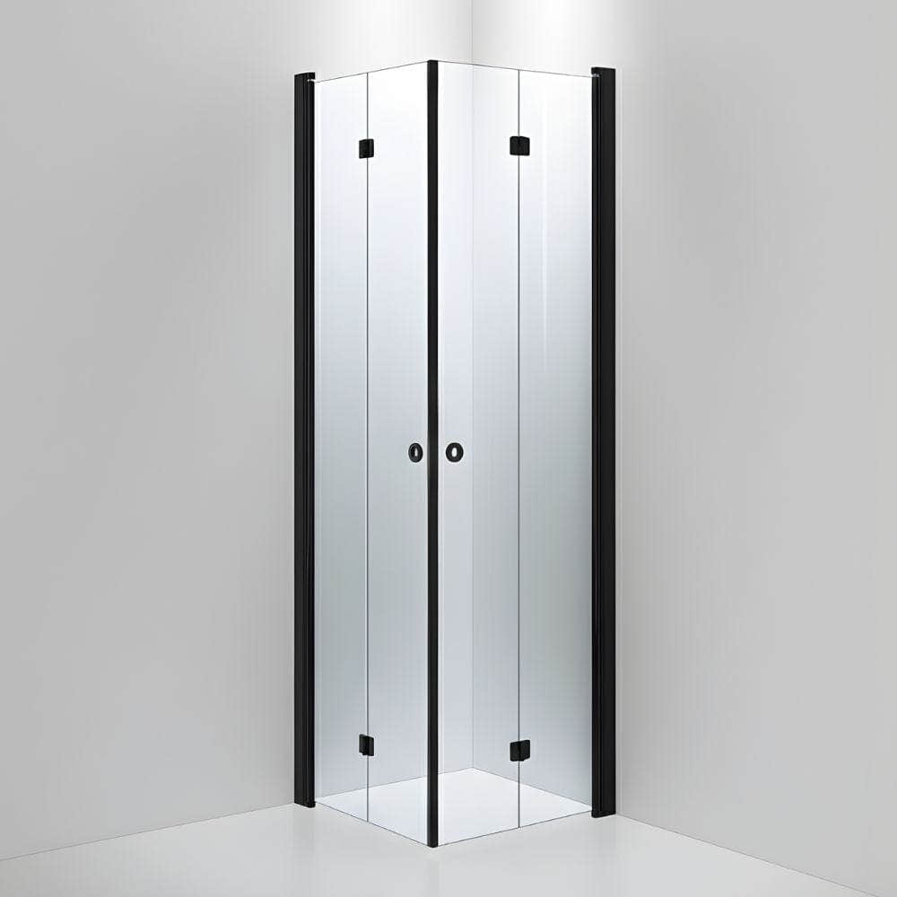 INR Dusjhjørne LINC Angel Flex Standardmål Svart matt / 70x70cm / Klart glass INR Iconic Nordic Rooms Dusjhjørne INR-512102177