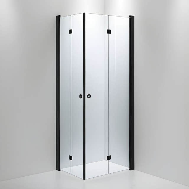 INR Dusjhjørne LINC Angel Flex Standardmål Svart matt / 70x90cm / Klart glass INR Iconic Nordic Rooms Dusjhjørne INR-512102179