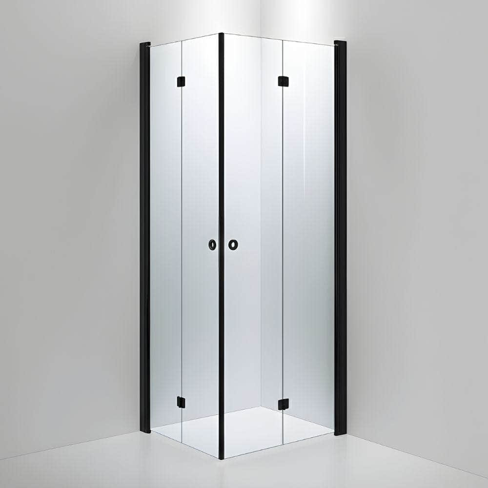 INR Dusjhjørne LINC Angel Flex Standardmål Svart matt / 80x90cm / Klart glass INR Iconic Nordic Rooms Dusjhjørne INR-512102189