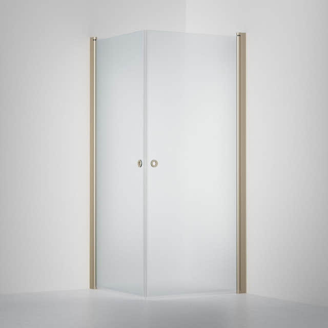 INR Dusjhjørne LINC ANGEL Frostet / Stripe Glass Stone / 70x70cm / Frostet glass INR Iconic Nordic Rooms Dusjhjørne INR-51210477