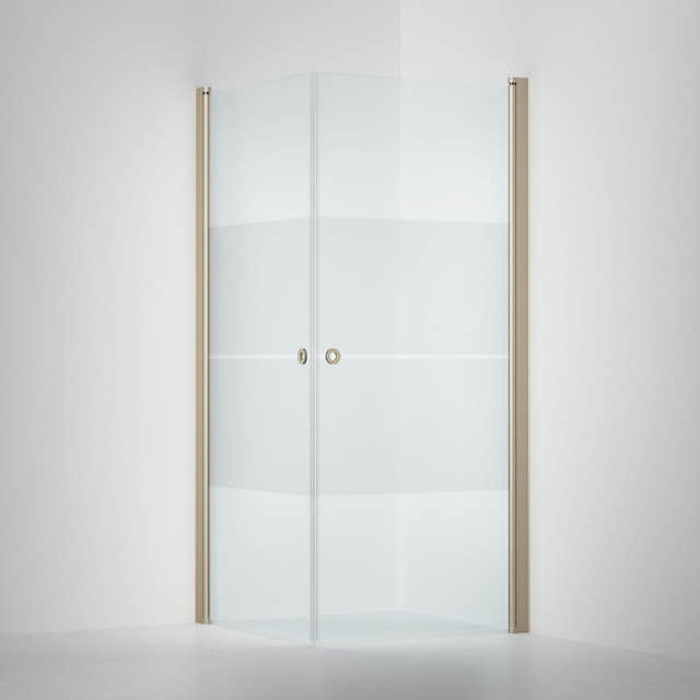 INR Dusjhjørne LINC ANGEL Frostet / Stripe Glass Stone / 70x70cm / Stripe glass INR Iconic Nordic Rooms Dusjhjørne INR-51230477
