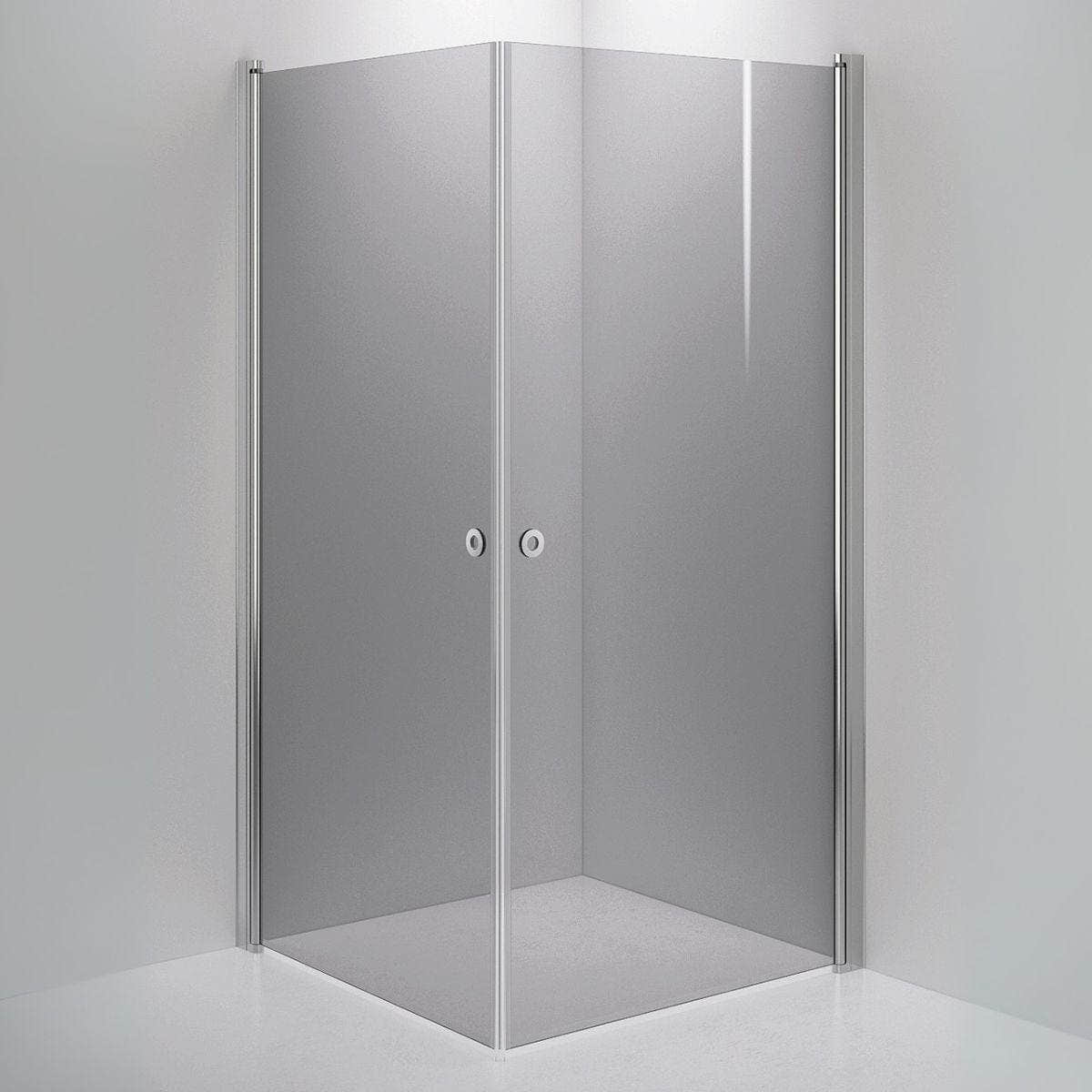 INR Dusjhjørne LINC ANGEL Grått Glass Krom / 100x100cm / Grått glass INR Iconic Nordic Rooms Dusjhjørne INR-51203311
