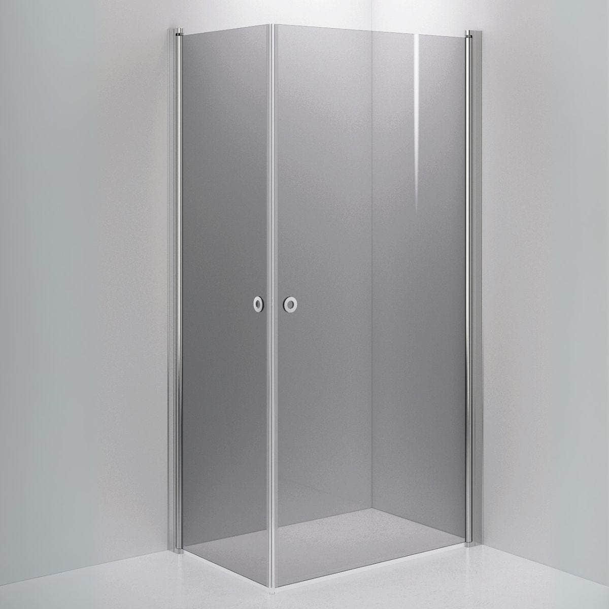 INR Dusjhjørne LINC ANGEL Grått Glass Krom / 70x100cm / Grått glass INR Iconic Nordic Rooms Dusjhjørne INR-51203371