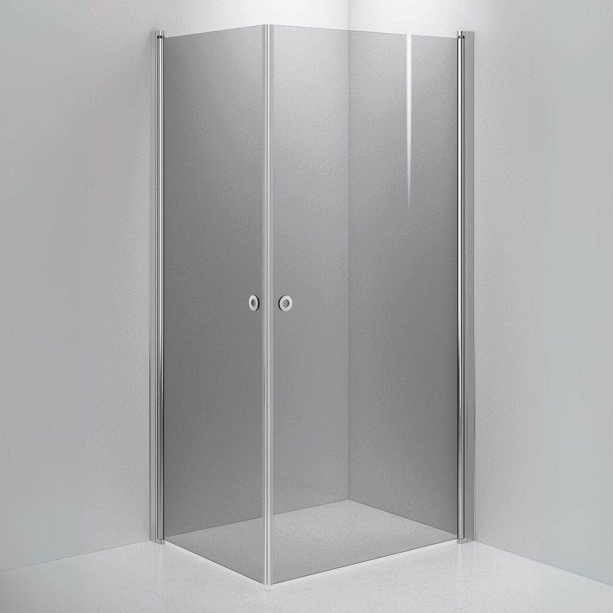 INR Dusjhjørne LINC ANGEL Grått Glass Krom / 80x100cm / Grått glass INR Iconic Nordic Rooms Dusjhjørne INR-51203381