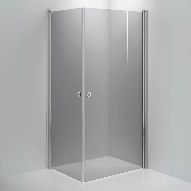 INR Dusjhjørne LINC ANGEL Grått Glass Krom / 80x100cm / Grått glass INR Iconic Nordic Rooms Dusjhjørne INR-51203381