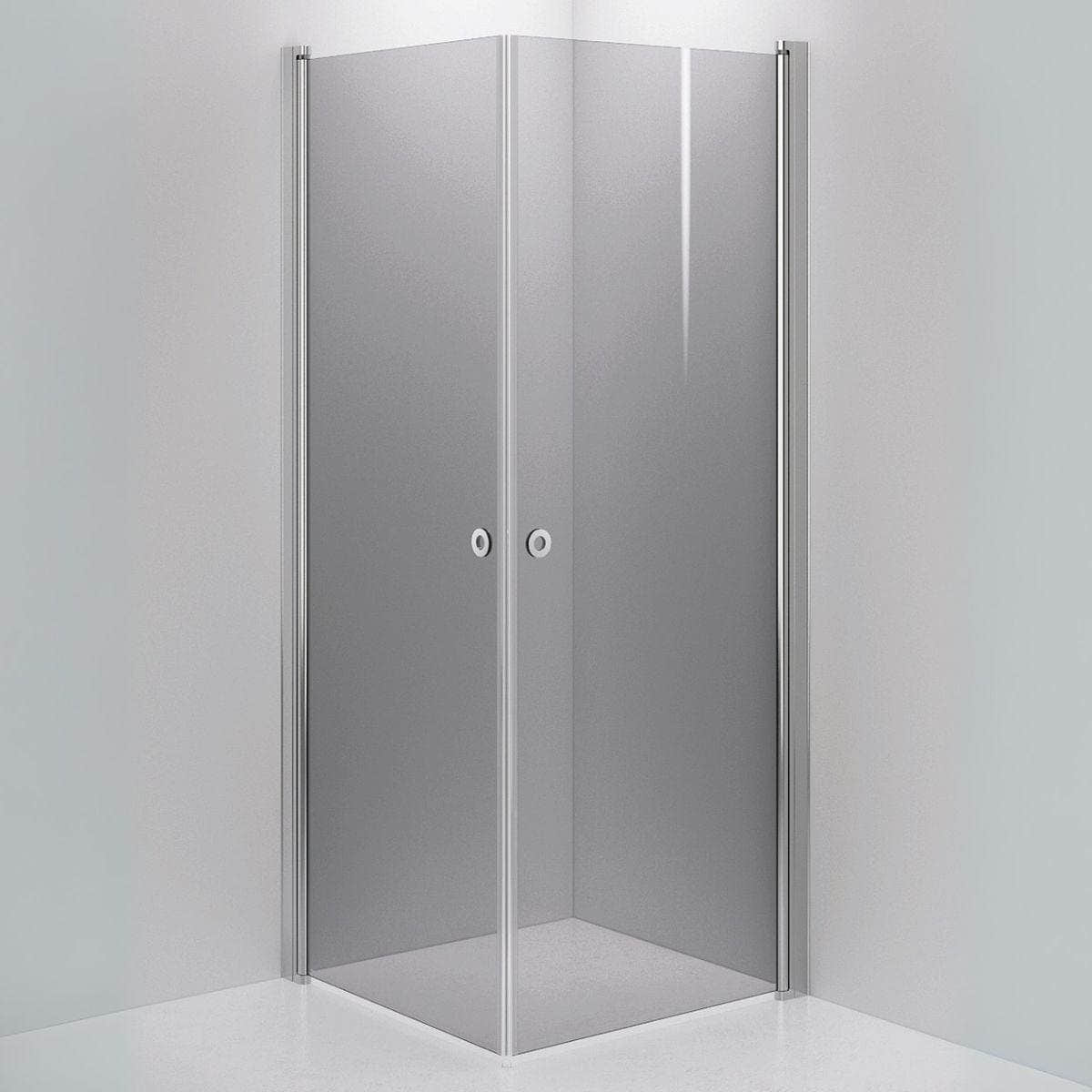 INR Dusjhjørne LINC ANGEL Grått Glass Krom / 80x80cm / Grått glass INR Iconic Nordic Rooms Dusjhjørne INR-51203388