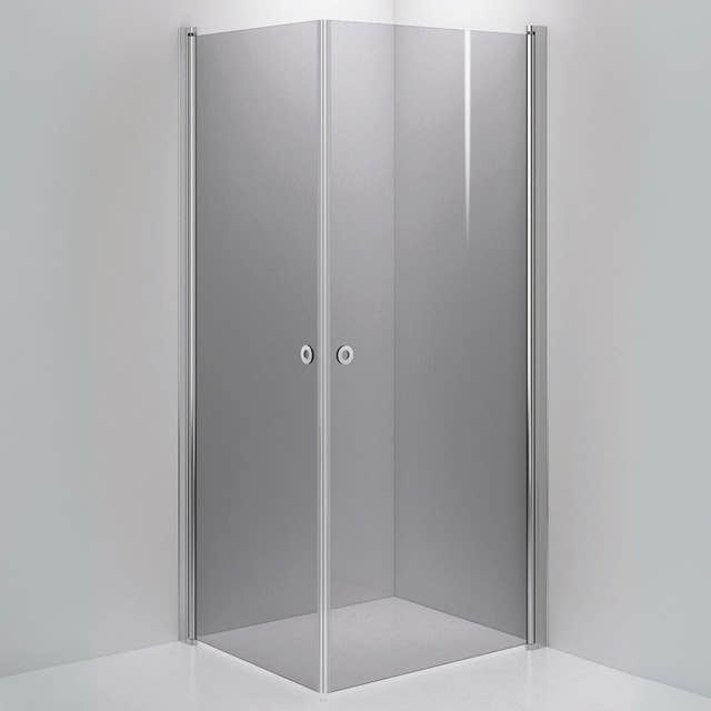 INR Dusjhjørne LINC ANGEL Grått Glass Krom / 80x90cm / Grått glass INR Iconic Nordic Rooms Dusjhjørne INR-51203389