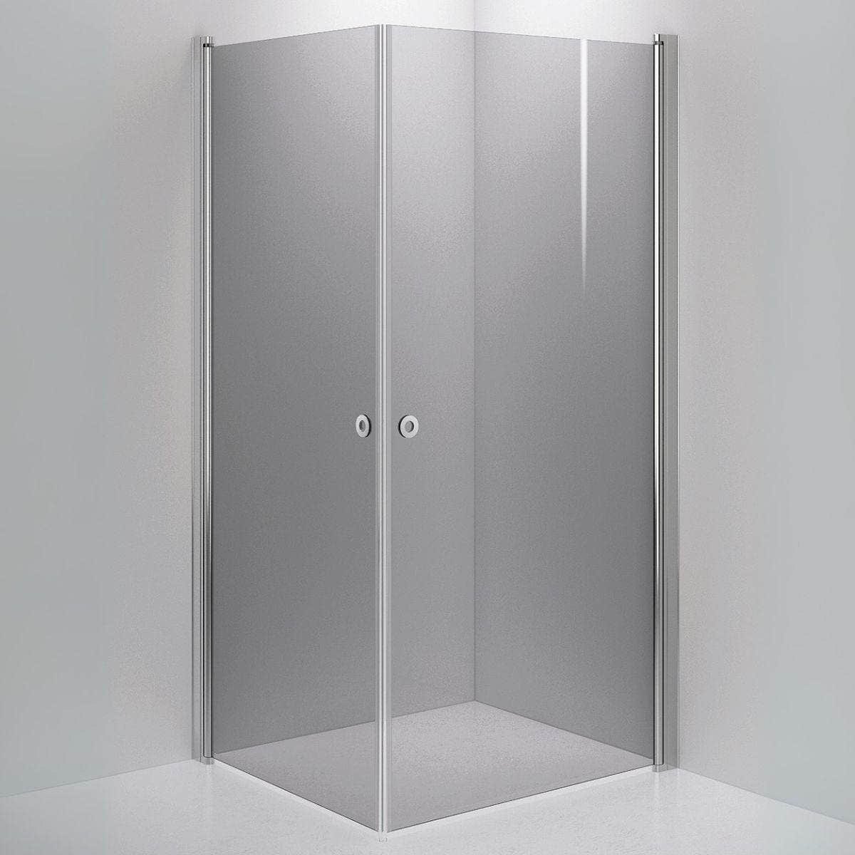 INR Dusjhjørne LINC ANGEL Grått Glass Krom / 90x100cm / Grått glass INR Iconic Nordic Rooms Dusjhjørne INR-51203391