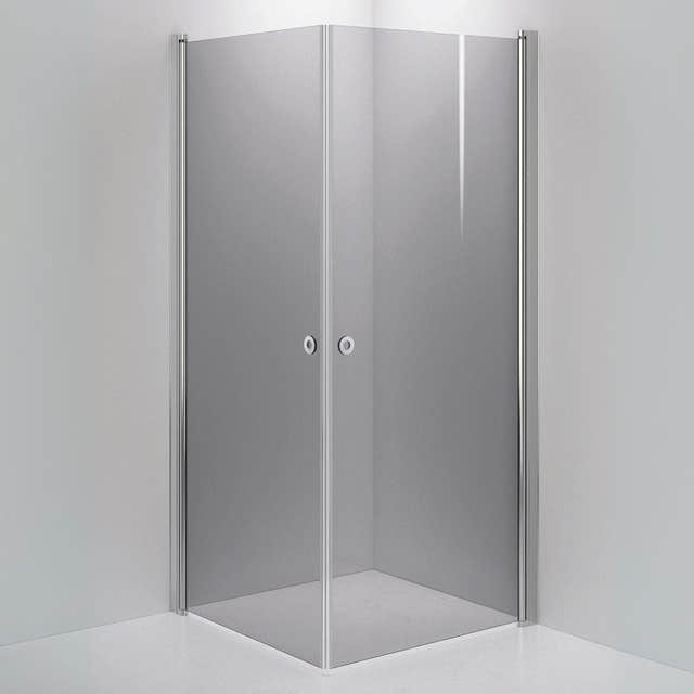 INR Dusjhjørne LINC ANGEL Grått Glass Krom / 90x90cm / Grått glass INR Iconic Nordic Rooms Dusjhjørne INR-51203399