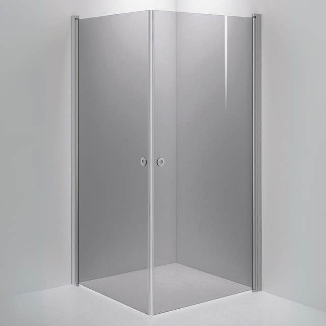 INR Dusjhjørne LINC ANGEL Grått Glass Matt aluminium / 100x100cm / Grått glass INR Iconic Nordic Rooms Dusjhjørne INR-51203911