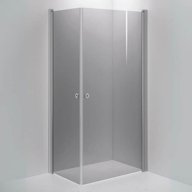 INR Dusjhjørne LINC ANGEL Grått Glass Matt aluminium / 70x100cm / Grått glass INR Iconic Nordic Rooms Dusjhjørne INR-51203971