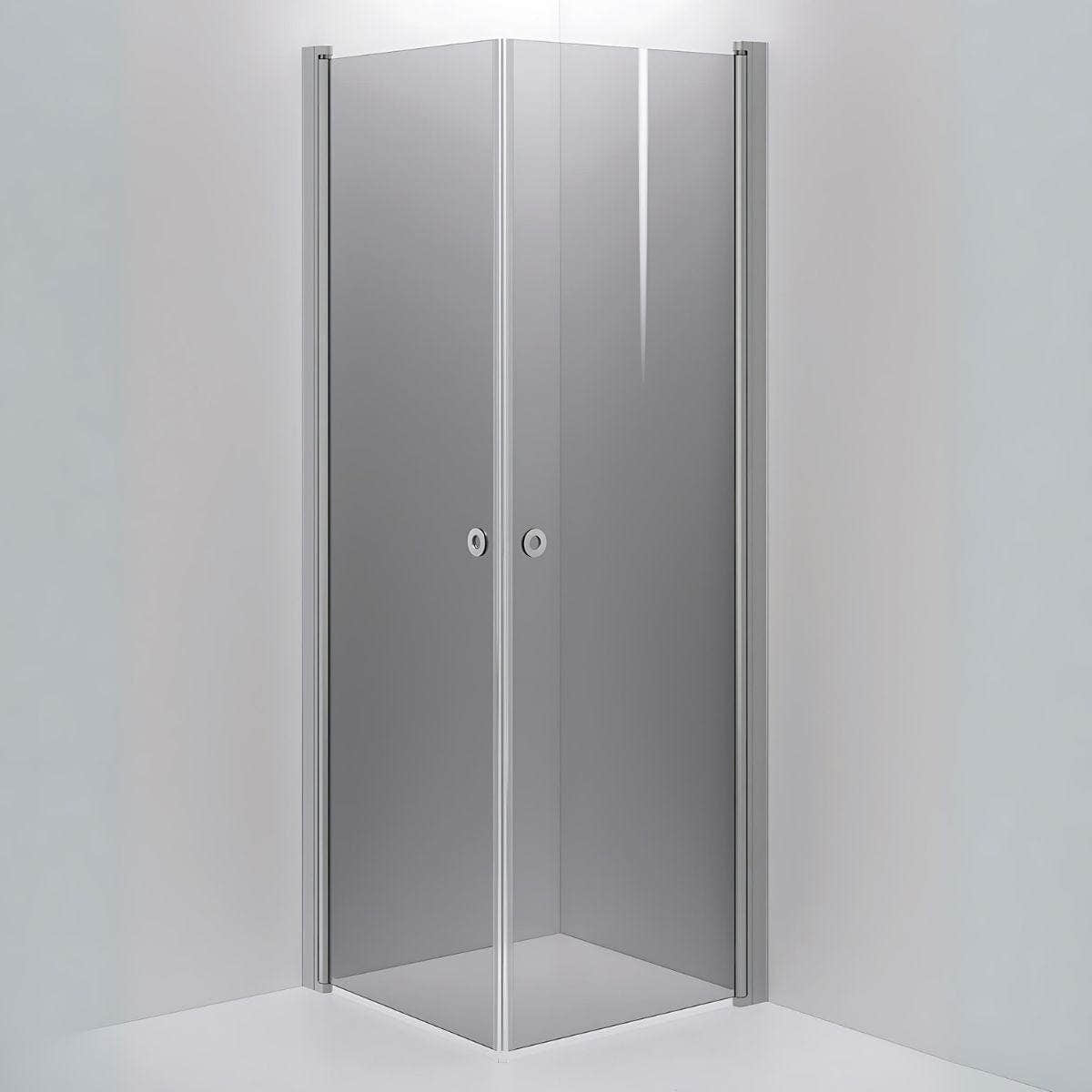 INR Dusjhjørne LINC ANGEL Grått Glass Matt aluminium / 70x70cm / Grått glass INR Iconic Nordic Rooms Dusjhjørne INR-51203977