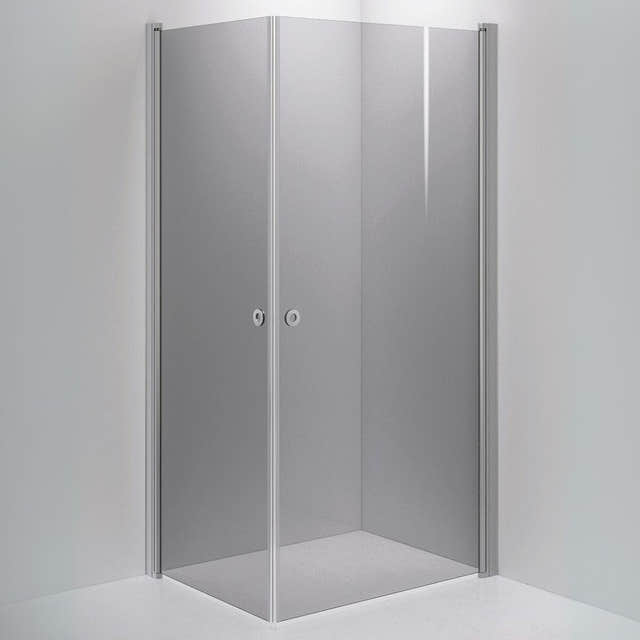 INR Dusjhjørne LINC ANGEL Grått Glass Matt aluminium / 80x100cm / Grått glass INR Iconic Nordic Rooms Dusjhjørne INR-51203981