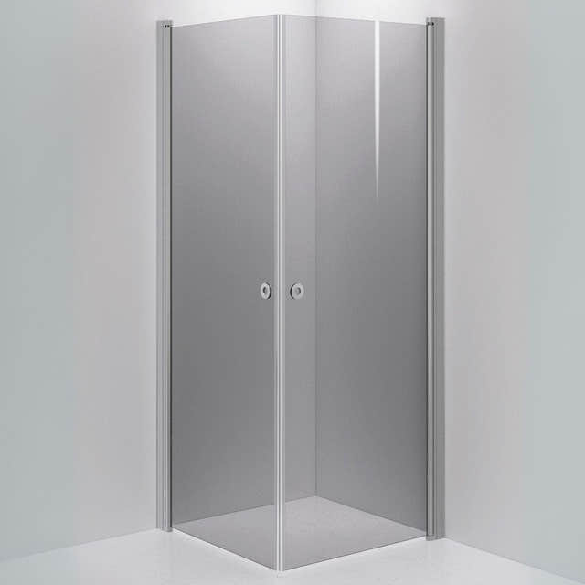 INR Dusjhjørne LINC ANGEL Grått Glass Matt aluminium / 80x80cm / Grått glass INR Iconic Nordic Rooms Dusjhjørne INR-51203988