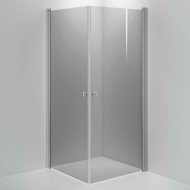 INR Dusjhjørne LINC ANGEL Grått Glass Matt aluminium / 90x90cm / Grått glass INR Iconic Nordic Rooms Dusjhjørne INR-51203999