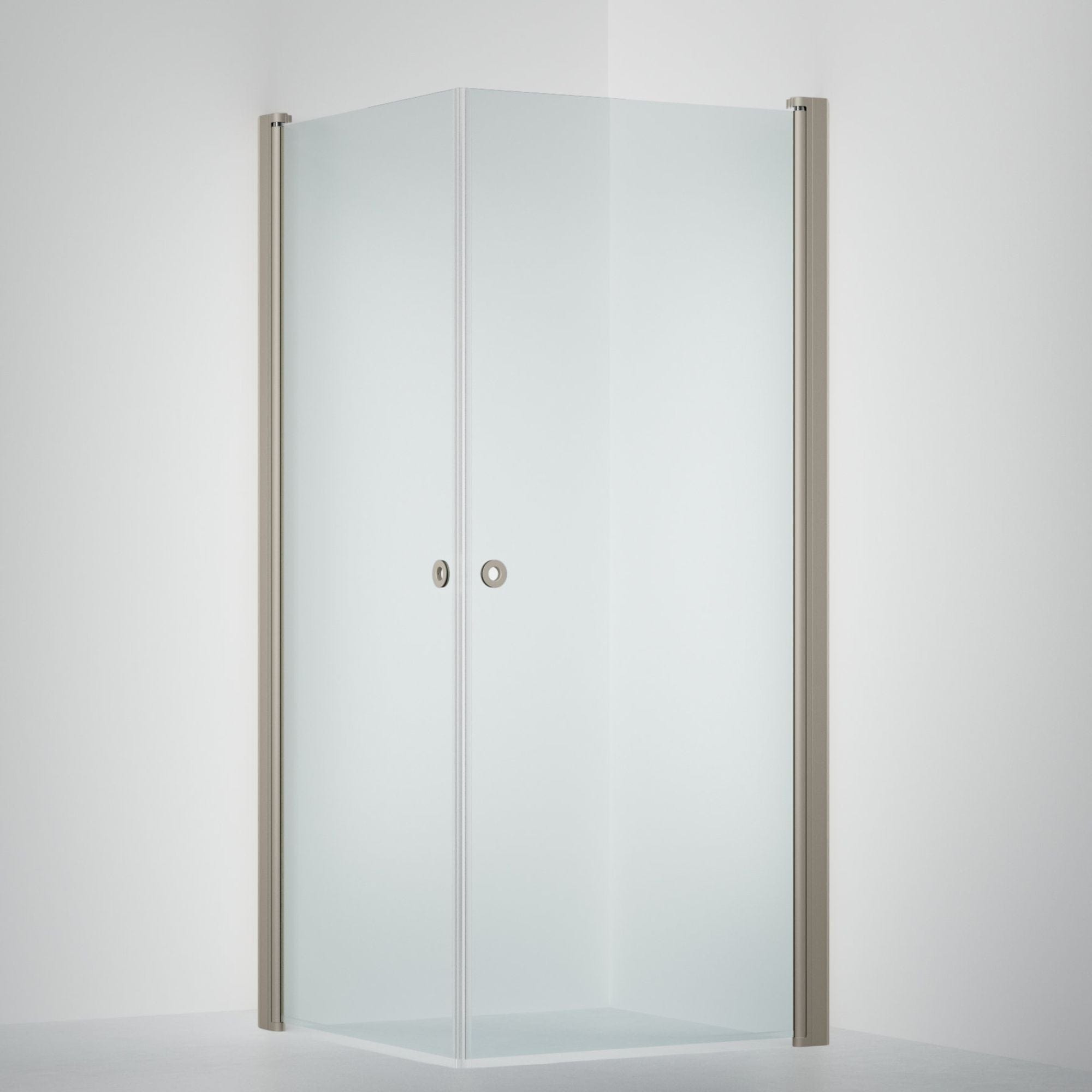 INR Dusjhjørne LINC ANGEL Klart Glass, Timeless Stone / 90x90cm / Timeless klart glass INR Iconic Nordic Rooms Dusjhjørne INR-51211499