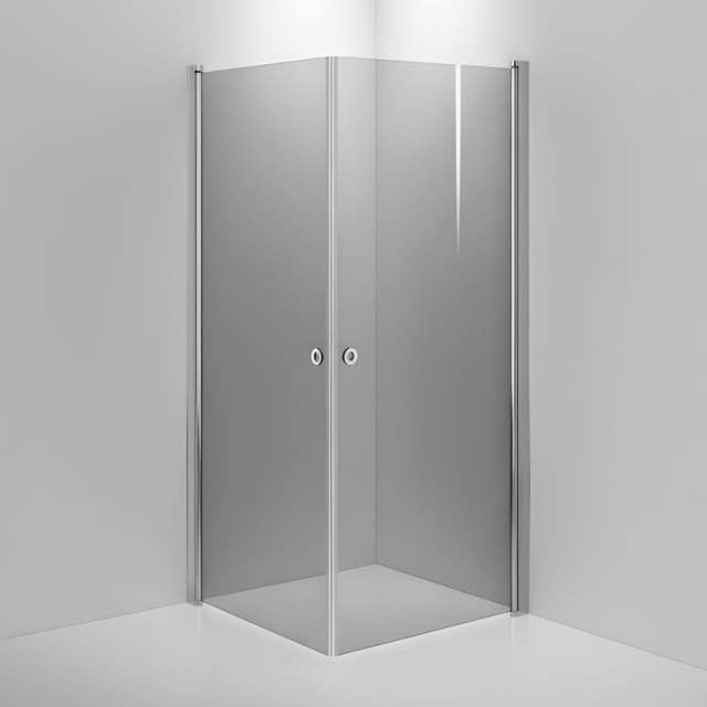 INR Dusjhjørne LINC ANGEL Måltilpasset Krom / Måltilpasset / Grått glass INR Iconic Nordic Rooms Dusjhjørne INR-51203300