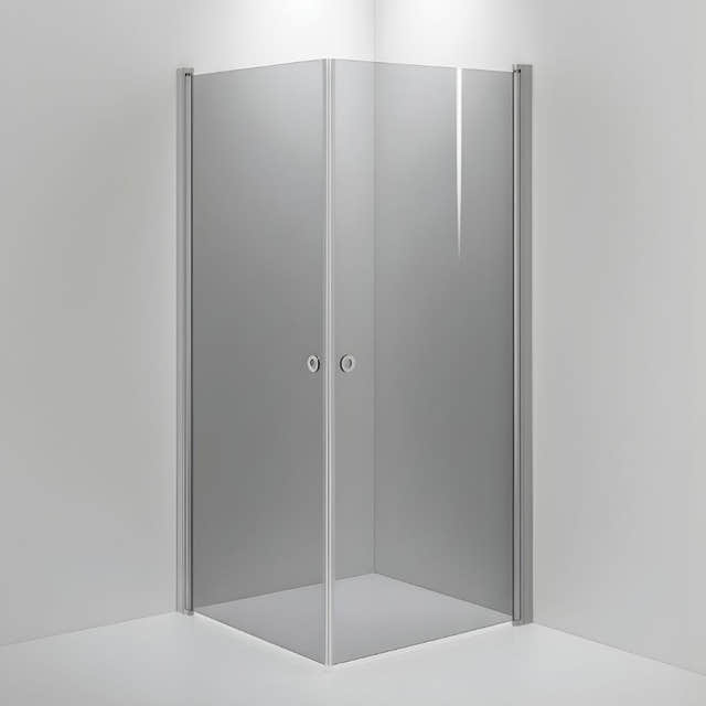 INR Dusjhjørne LINC ANGEL Måltilpasset Matt aluminium / Måltilpasset / Grått glass INR Iconic Nordic Rooms Dusjhjørne INR-51203900
