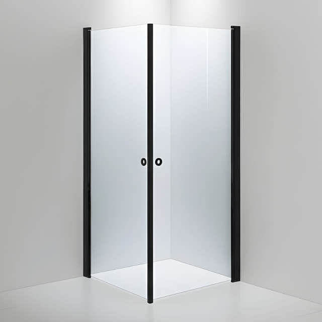 INR Dusjhjørne LINC ANGEL Safetech Glass Svart matt / 90x90cm / Safetech klart glass INR Iconic Nordic Rooms Dusjhjørne INR-51240199