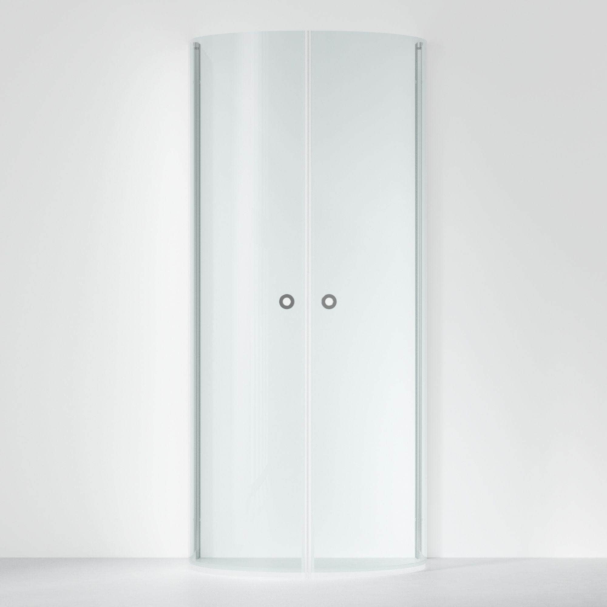 INR Dusjhjørne LINC Monument B93xD78cm Krom / 93x78cm / Klart glass INR Iconic Nordic Rooms Dusjhjørne INR-56102398