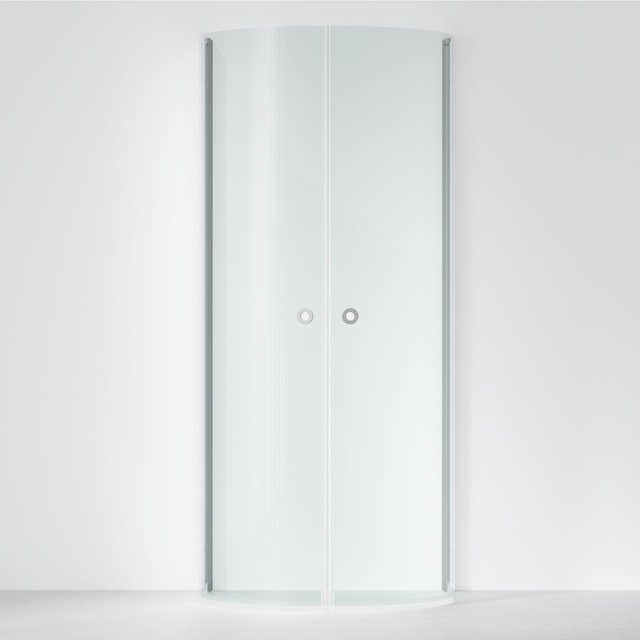 INR Dusjhjørne LINC Monument B93xD78cm Matt aluminium / 93x78cm / Klart glass INR Iconic Nordic Rooms Dusjhjørne INR-56102998