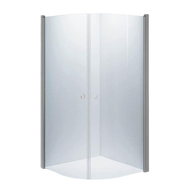 INR Dusjhjørne LINC NIAGARA Klart Glass,Timeless Matt aluminium / 100x100cm / Klart glass INR Iconic Nordic Rooms Dusjhjørne INR-56002911