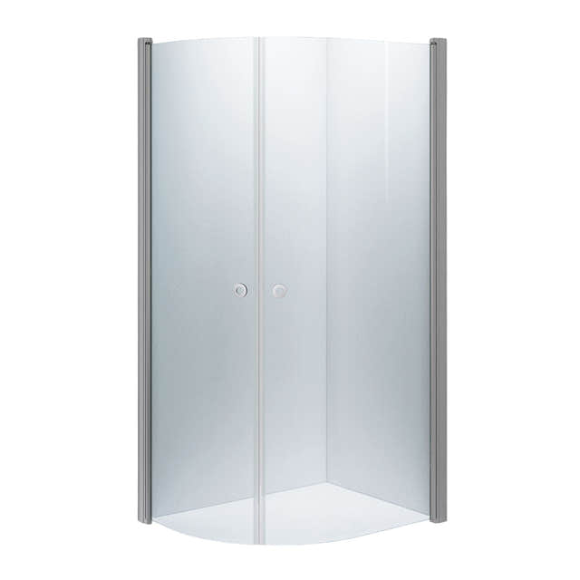 INR Dusjhjørne LINC NIAGARA Klart Glass,Timeless Matt aluminium / 80x100cm / Klart glass INR Iconic Nordic Rooms Dusjhjørne INR-56002981