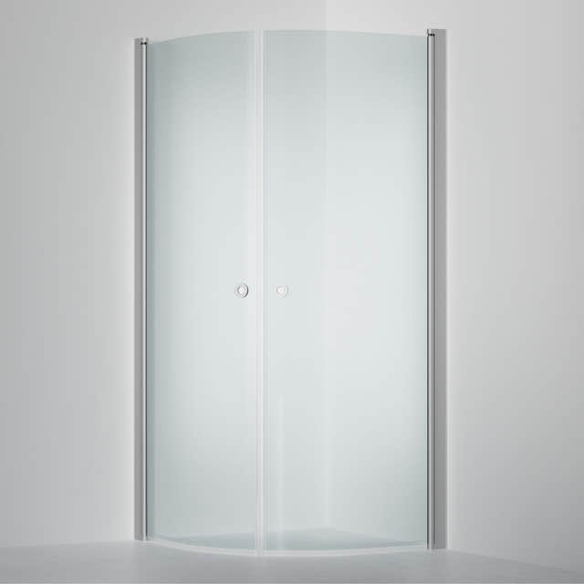 INR Dusjhjørne LINC NIAGARA Safetech glass Matt aluminium / 90x90cm / Safetech klart glass INR Iconic Nordic Rooms Dusjhjørne INR-56040999