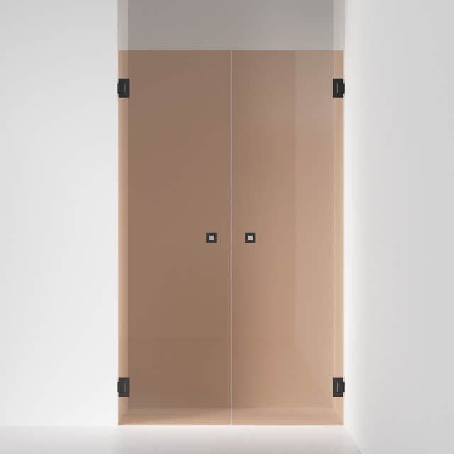 INR Dusjnisje ARC 3 Original Måltilpasset Svart matt / Måltilpasset / Bronse glass INR Iconic Nordic Rooms Dusjnisje INR-10342100