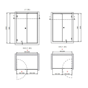 INR Dusjnisje ARC 4 Frame Måltilpasset