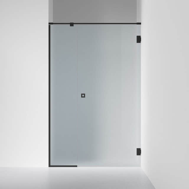 INR Dusjnisje ARC 4 Frame Måltilpasset Svart matt / Måltilpasset / Frostet glass INR Iconic Nordic Rooms Dusjnisje INR-104110100