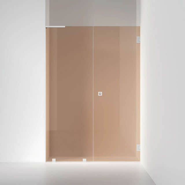 INR Dusjnisje ARC 4 Original Måltilpasset Bronse glass / Måltilpasset - høyre / Brushed stainless INR Iconic Nordic Rooms Dusjnisje INR-104342400