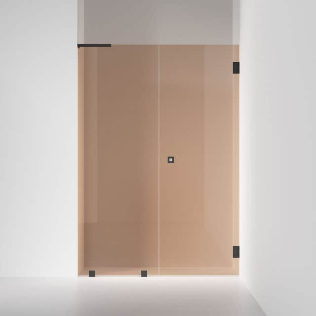 INR Dusjnisje ARC 4 Original Måltilpasset Bronse glass / Måltilpasset - høyre / Svart matt INR Iconic Nordic Rooms Dusjnisje INR-104342100