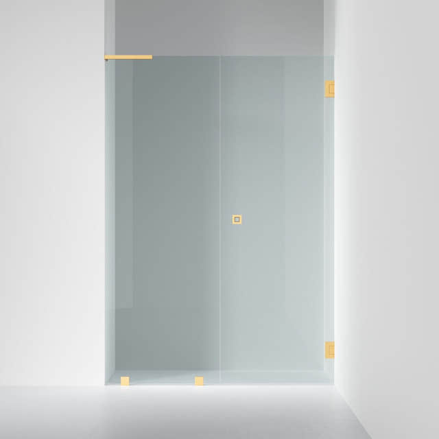 INR Dusjnisje ARC 4 Original Måltilpasset Brushed brass / Måltilpasset høyre / Klart glass INR Iconic Nordic Rooms Dusjnisje INR-104302800