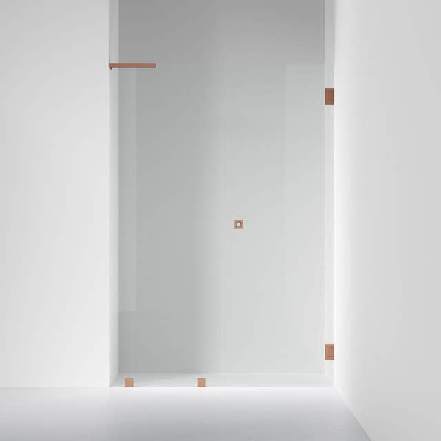 INR Dusjnisje ARC 4 Original Måltilpasset Brushed bronze / Måltilpasset høyre / Opal klart glass INR Iconic Nordic Rooms Dusjnisje INR-104312600