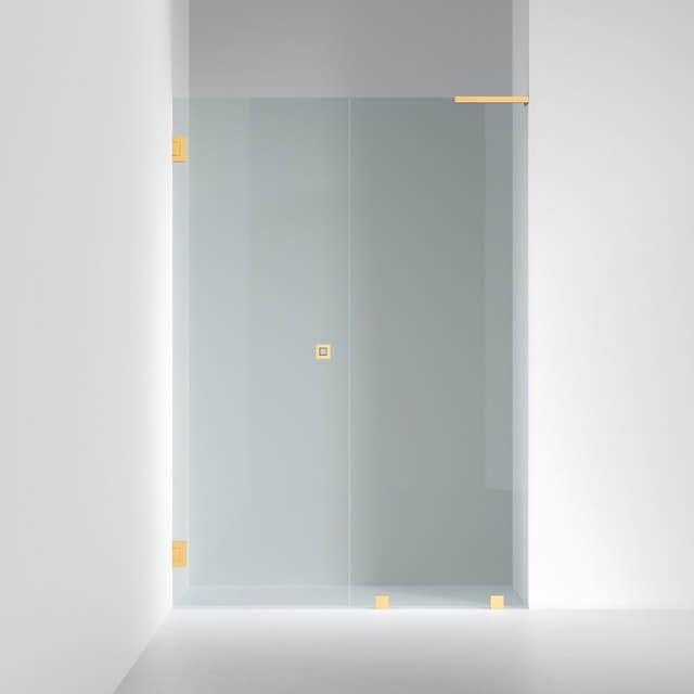 INR Dusjnisje ARC 4 Original Måltilpasset Klart glass / Måltilpasset - venstre / Brushed brass INR Iconic Nordic Rooms Dusjnisje INR-104202800