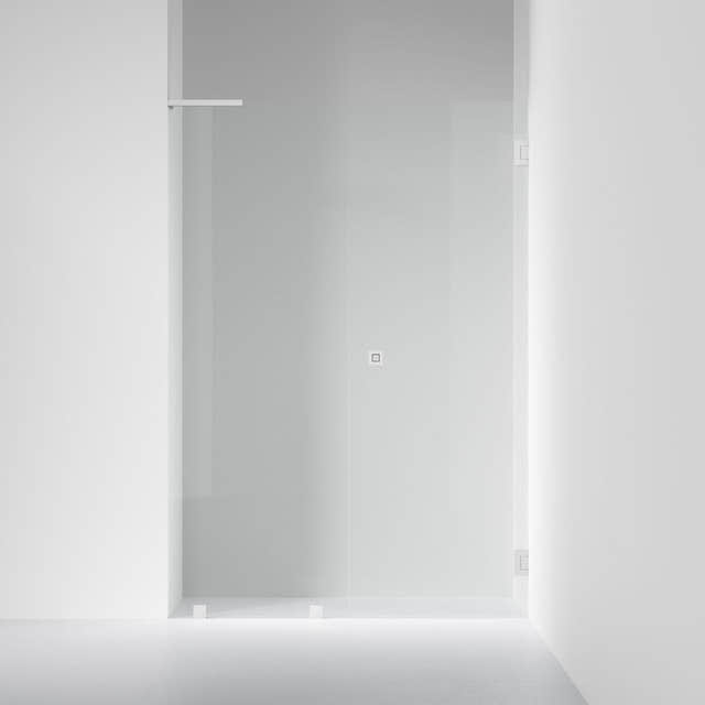 INR Dusjnisje ARC 4 Original Måltilpasset Opal klart glass / Måltilpasset - høyre / Brushed stainless INR Iconic Nordic Rooms Dusjnisje INR-104312400