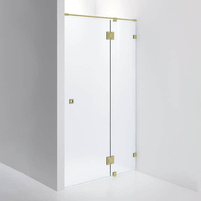INR Dusjnisje ARC 5 Måltilpasset Brushed brass / Måltilpasset / Frostet glass INR Iconic Nordic Rooms Dusjnisje INR-10510800