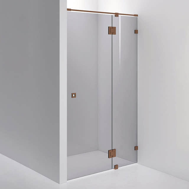 INR Dusjnisje ARC 5 Måltilpasset Brushed bronze / Måltilpasset / Grått glass INR Iconic Nordic Rooms Dusjnisje INR-10503600